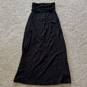 Splendid Elegant Black Maxi Skirt